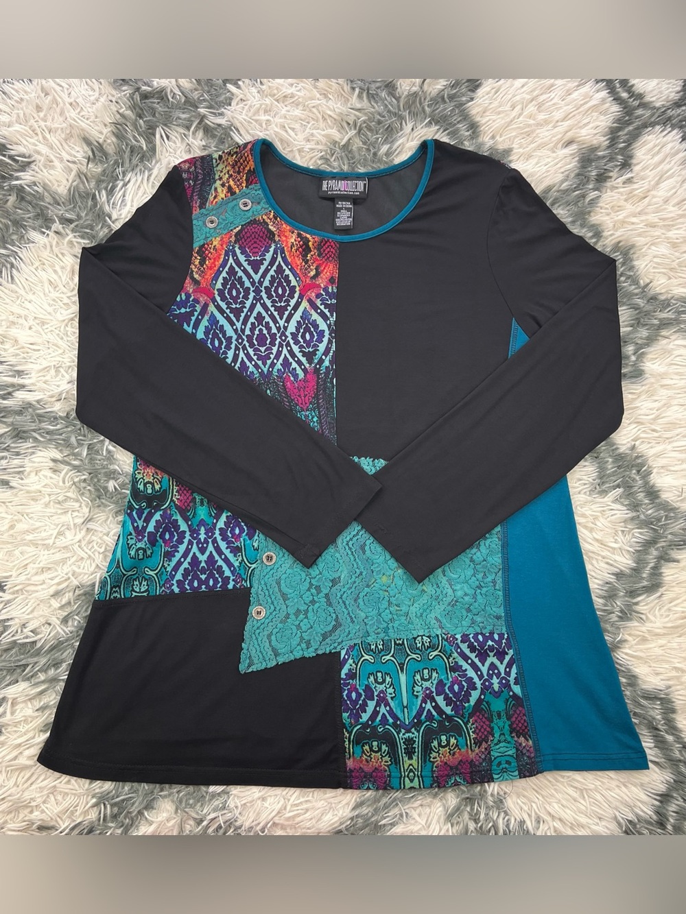 The Pyramid Collection Women’s Multicolor Tunic Size Large